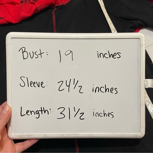 Feratelli Black Red Cyclone Tornado Top Blouse Tunic Women’s Size‎ Large - Picture 9 of 10